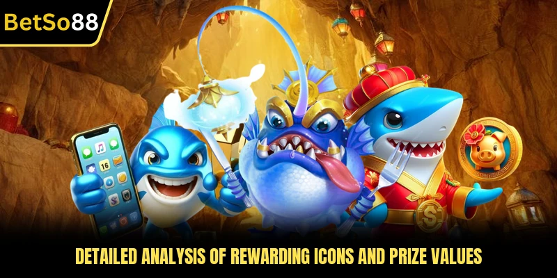 Detailed analysis of rewarding icons and prize values