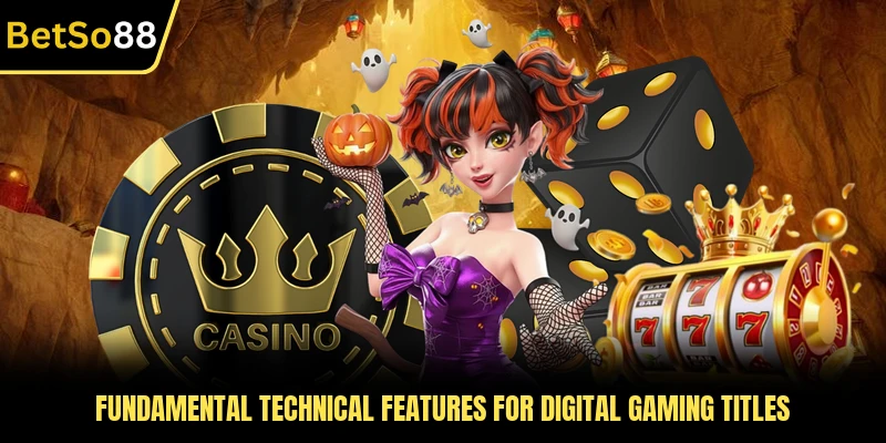 Fundamental technical features for digital gaming titles