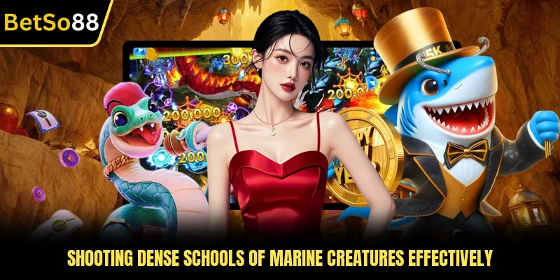 Shooting dense schools of marine creatures effectively